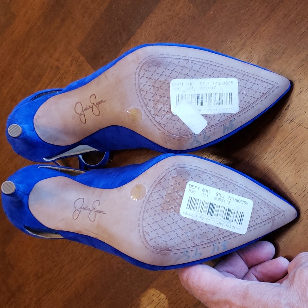 Blue Suede Heels - Picture 4 of 4